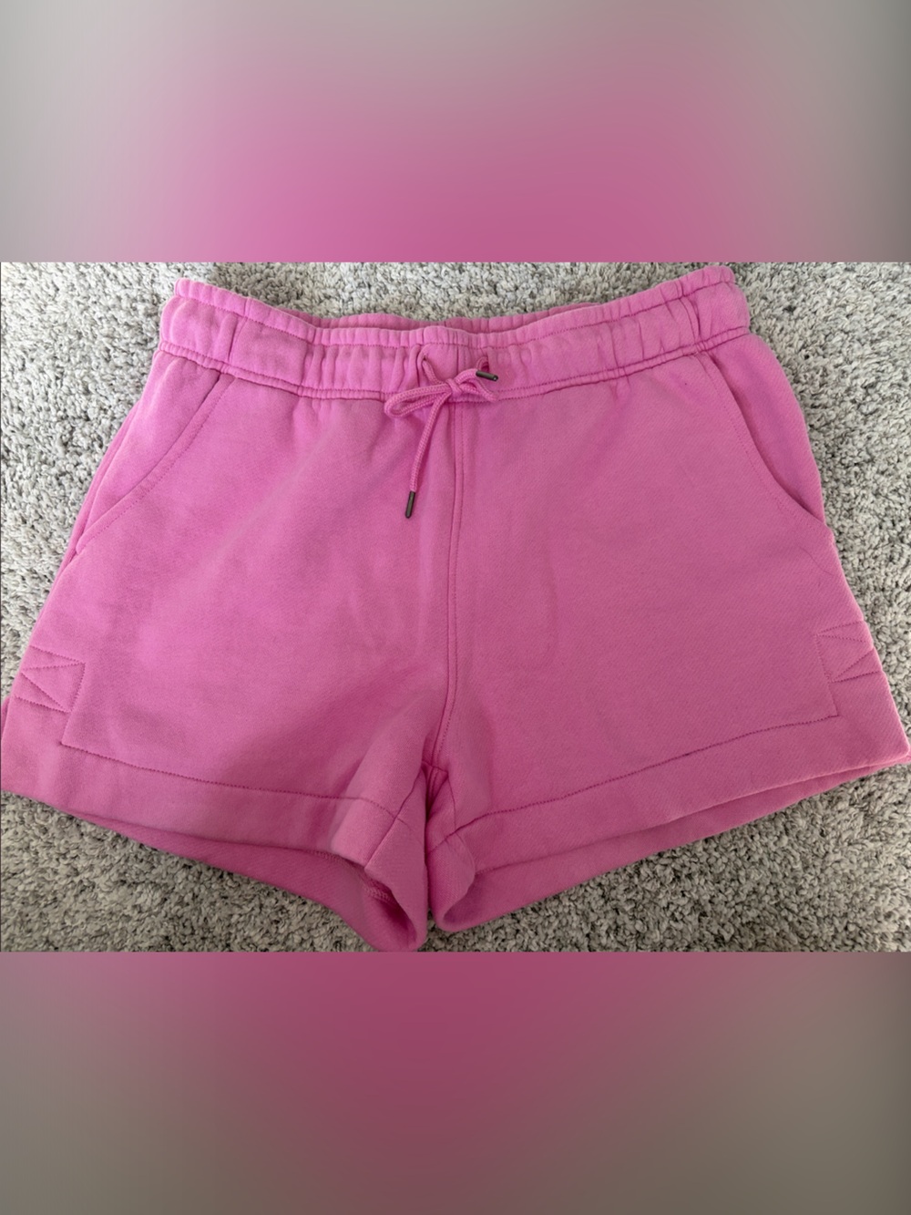 Universal Thread Pink Elastic Waist Drawstring Shorts